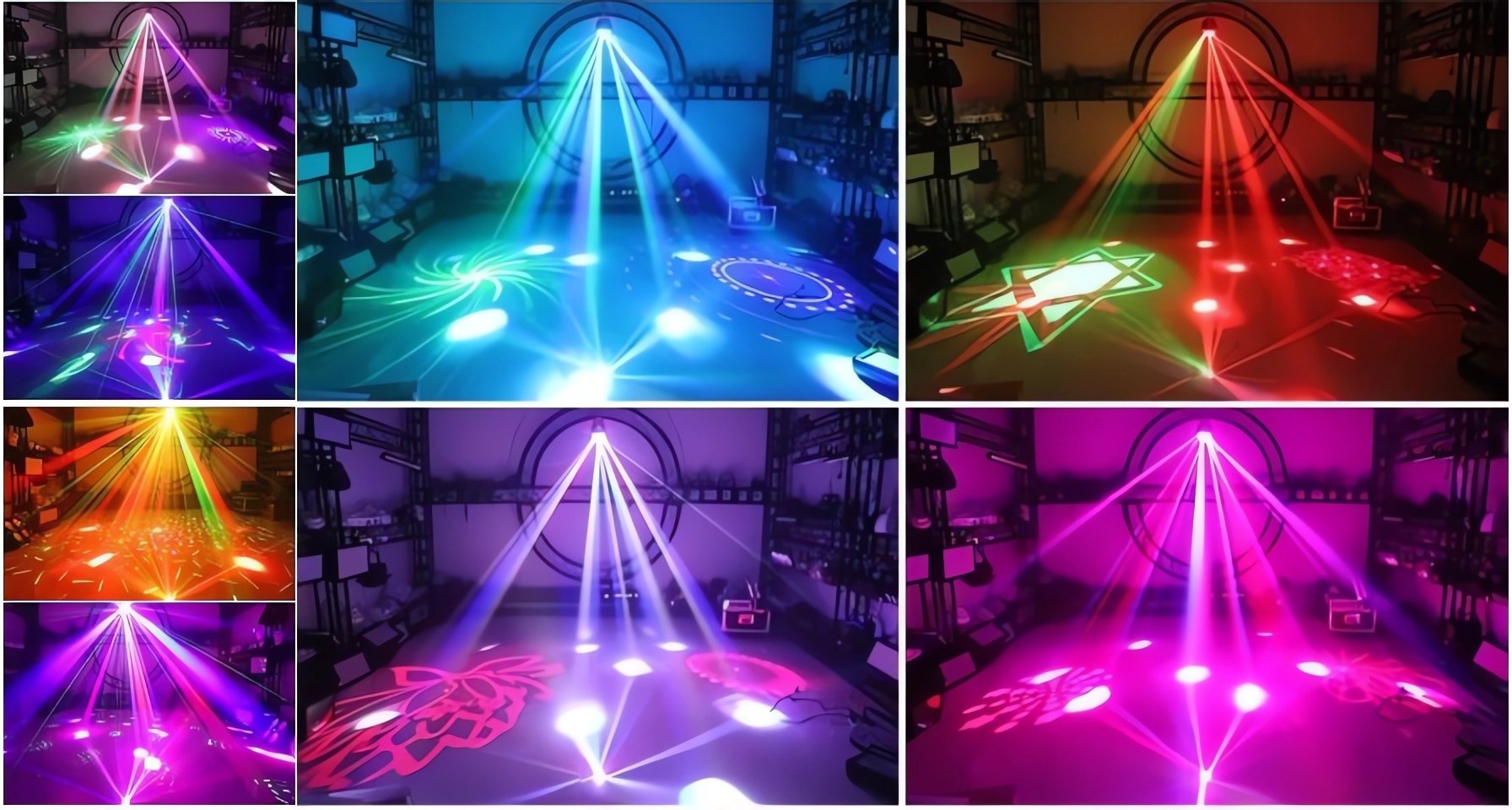 Пати проектор, патио проектор, цветомузыка для Нового года - новогодняя цветомузыка