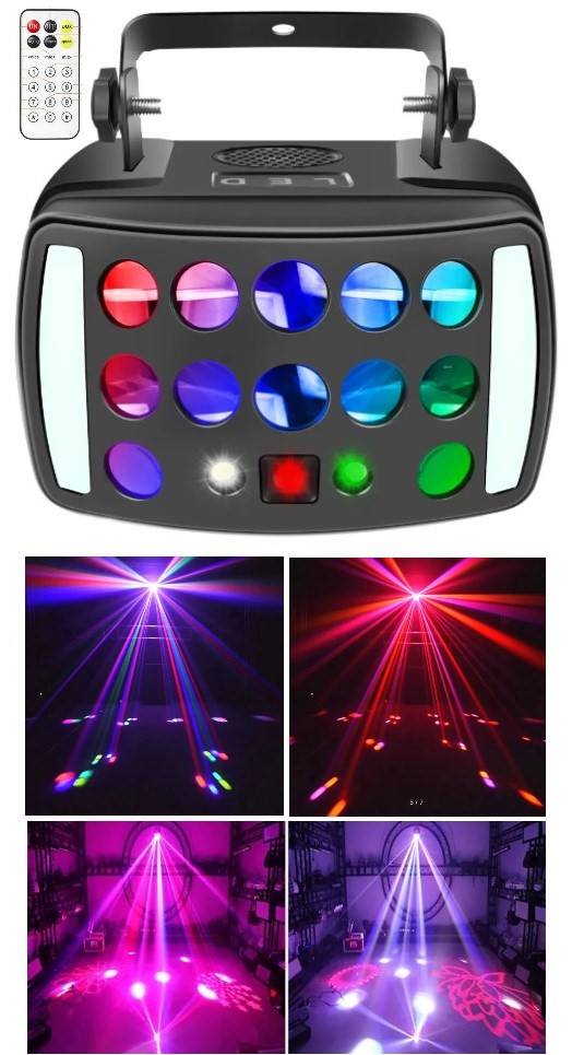 Пати проектор цветомузыка для дома, кафе и клуба