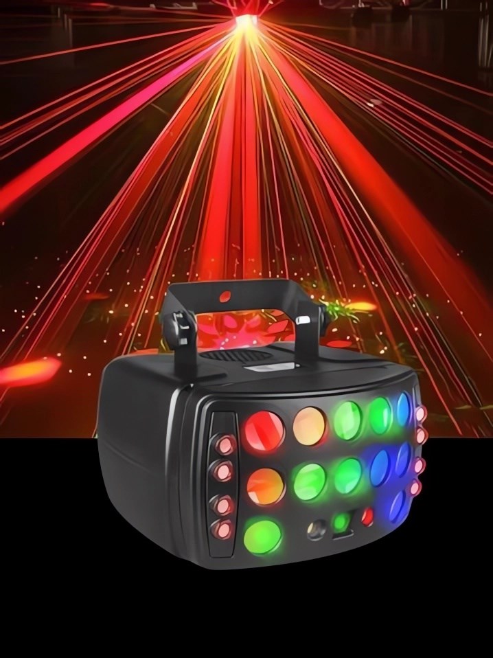 Пати проектор, патио проектор, цветомузыка для Нового года - новогодняя цветомузыка