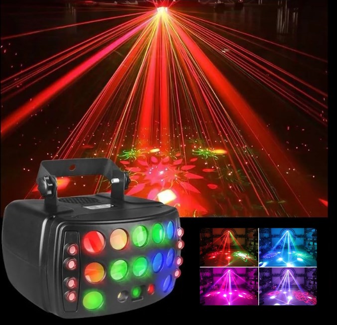 Пати проектор, патио проектор, цветомузыка для Нового года - новогодняя цветомузыка