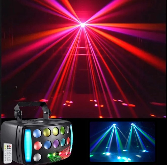 Пати проектор, патио проектор, цветомузыка для Нового года - новогодняя цветомузыка